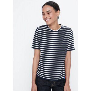 KULE | The Modern Tee | Navy/Cream Pinstripe | Size Medium